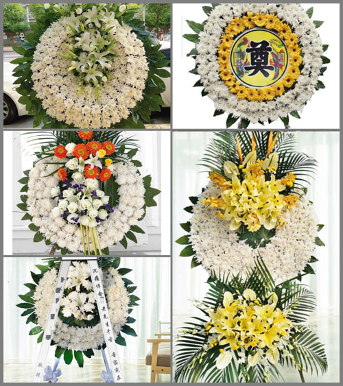 山东青岛即墨市大信镇桃杭村花圈速递